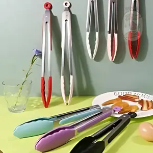 Jepitan Serbaguna Dapur Stainless Steel Silicone Anti Panas Praktis & Awet Jepitan Masak