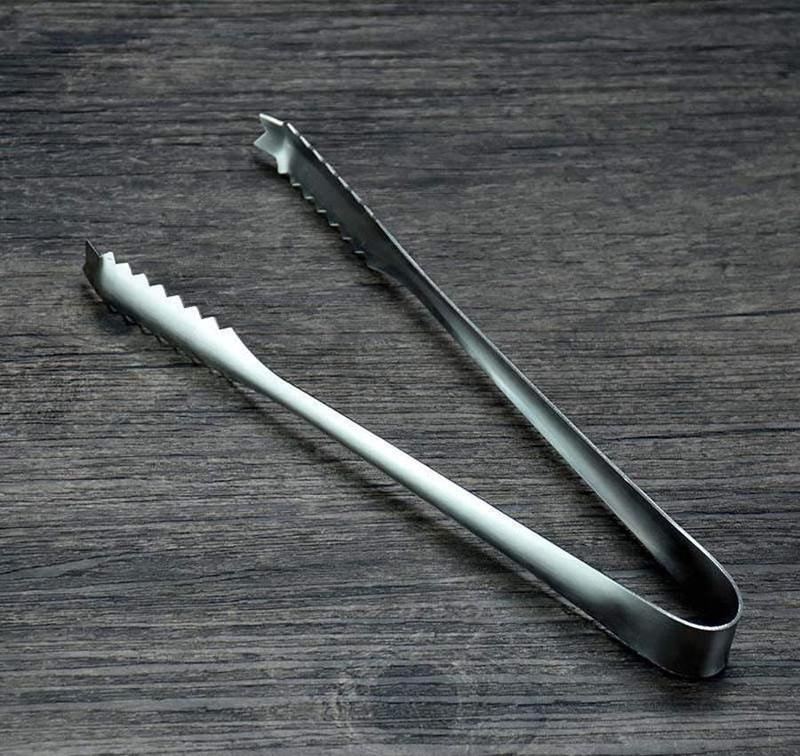 Product Introduction of Stainless Steel Ice Tong Kitchen Serving Tongs Sugar Ice Cube Food Tong Serving Gear Spoon Grill Kitcheng Dining Tools 5