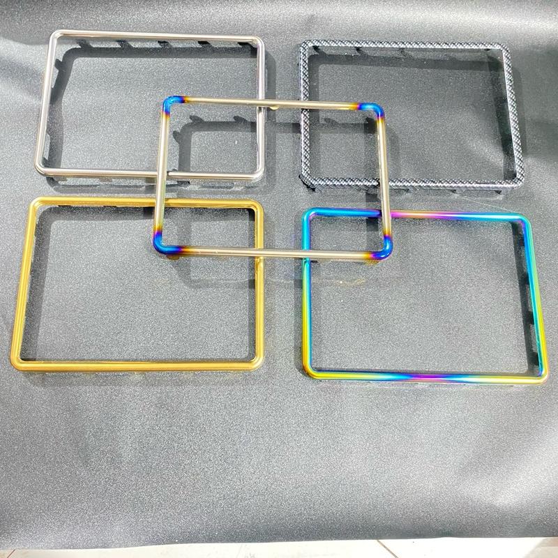 Khung Viền Biển Số Xe Máy Titan Inox Khò Ốp Zin Biển Số