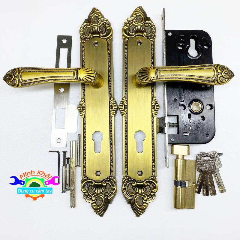khoá cửa hợp kim thương hiệu Việt Tiệp chính hãng , mã 4942 , chuyên dùng cho cửa đi , cửa phòng , sử dụng thân khoá lớn 8545 , lắp được cho sắt 4x8 , nhôm hệ 1000, cửa gỗ độ dày trên 3 cm
