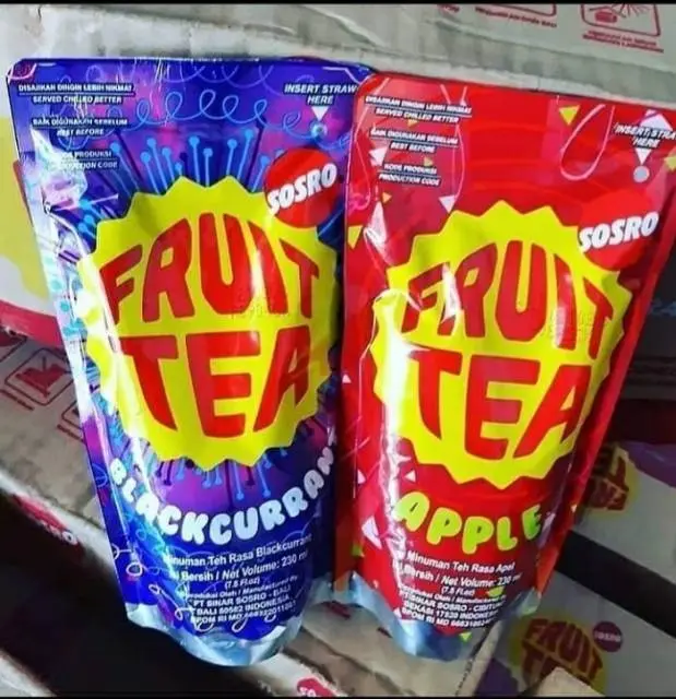 Minuman Fruit tea Sosro 200 ml isi 24 pcs Rasa Apel Teh botol Sosro Lemon Lemon 1
