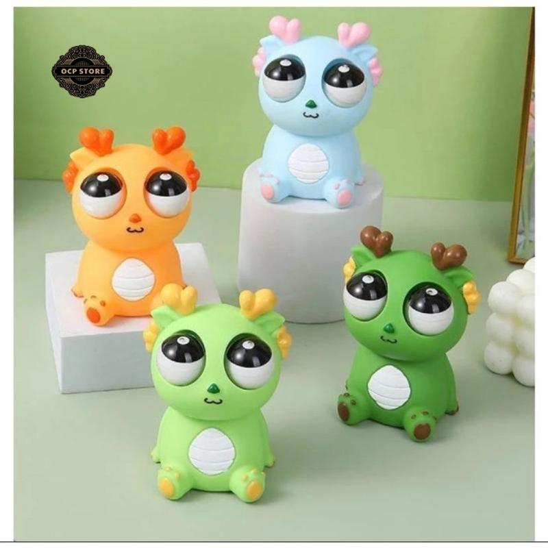  Rồng Mắt Lồi Squishy   Đồ chơi bóp giảm căng thẳng stress chú rồng mắt lồi đáng yêu  cho bé Toys 