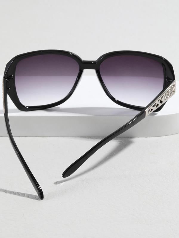 1 Pair Summer Square Frame Sunglasses with Hollow out Legs, New Personality Travel Accessories for Women & Men, Lightweight and Durable for Outdoor Sun Protection Glasses for Daily Use 2