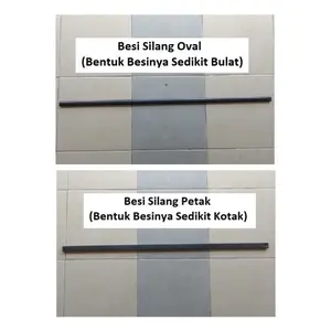 Besi Silang Tenda Lipat Dengan Lebar Besi 2,3cm Atau 2,5cm (Warna Besi Hitam)