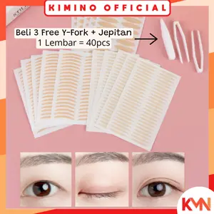 KMN Skot Mata Double Eyelid Veil Tape Stiker Kelopak Mata Bening Tahan Air Scot Mata Jaring Coklat Lem Eyelash