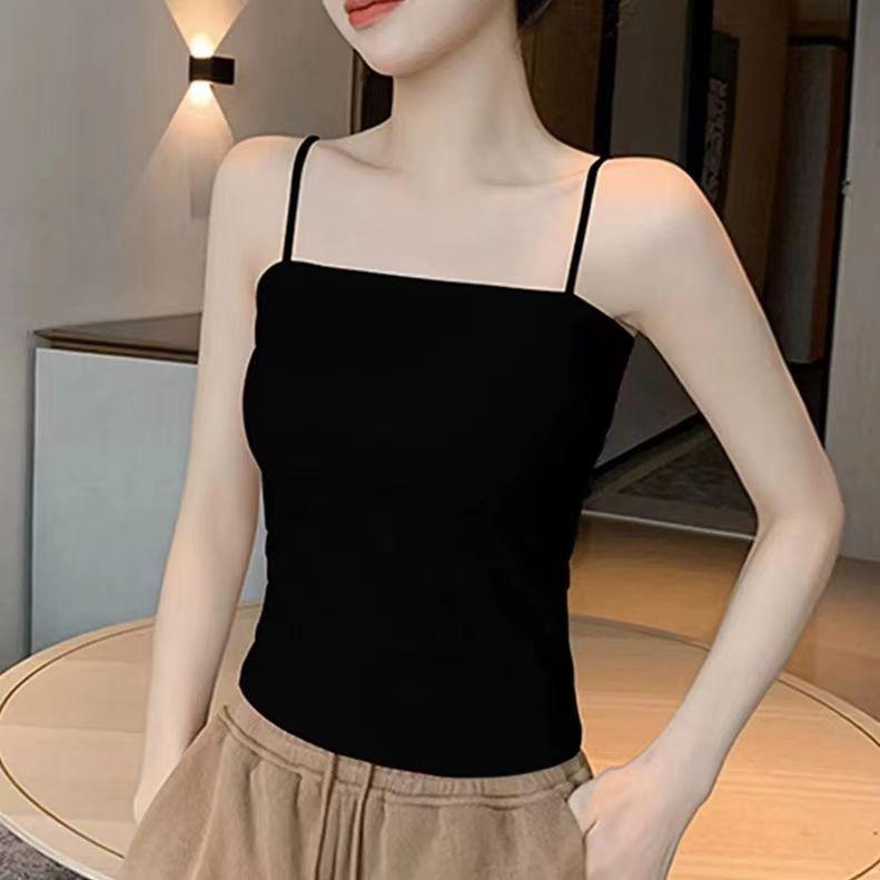Product Introduction of Áo Yếm Dài, Áo Sơ Mi Lớp Cơ Sở Nữ, Áo Ống, Chống Lộ, Có Đệm Ngực Cố Định, Phong Cách Dễ Thương Và Gợi Cảm, Có Thể Mặc Bên Trong Top Denim Women 1