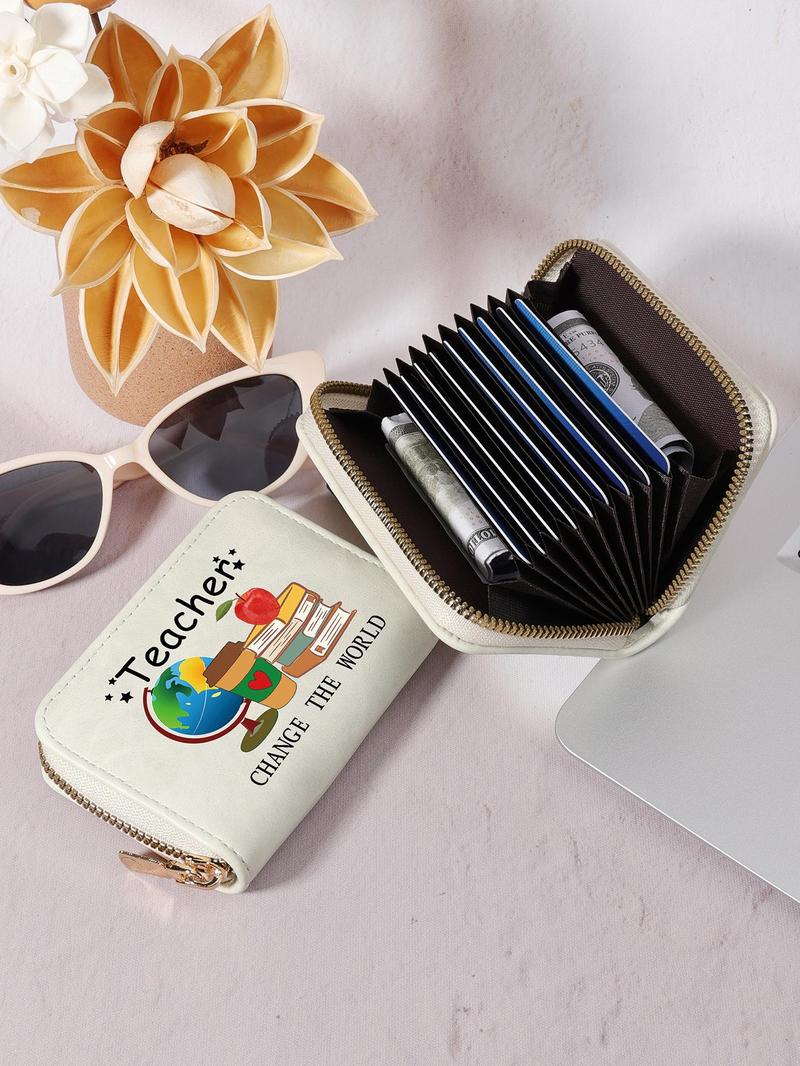 Product Introduction of Cartoon Graphic Pattern Zipper Card Holder for Women, Cute Multi-purpose Card Storage Bag, Fashionable Card Holder for Outdoor, Travel and Back To School Use 4