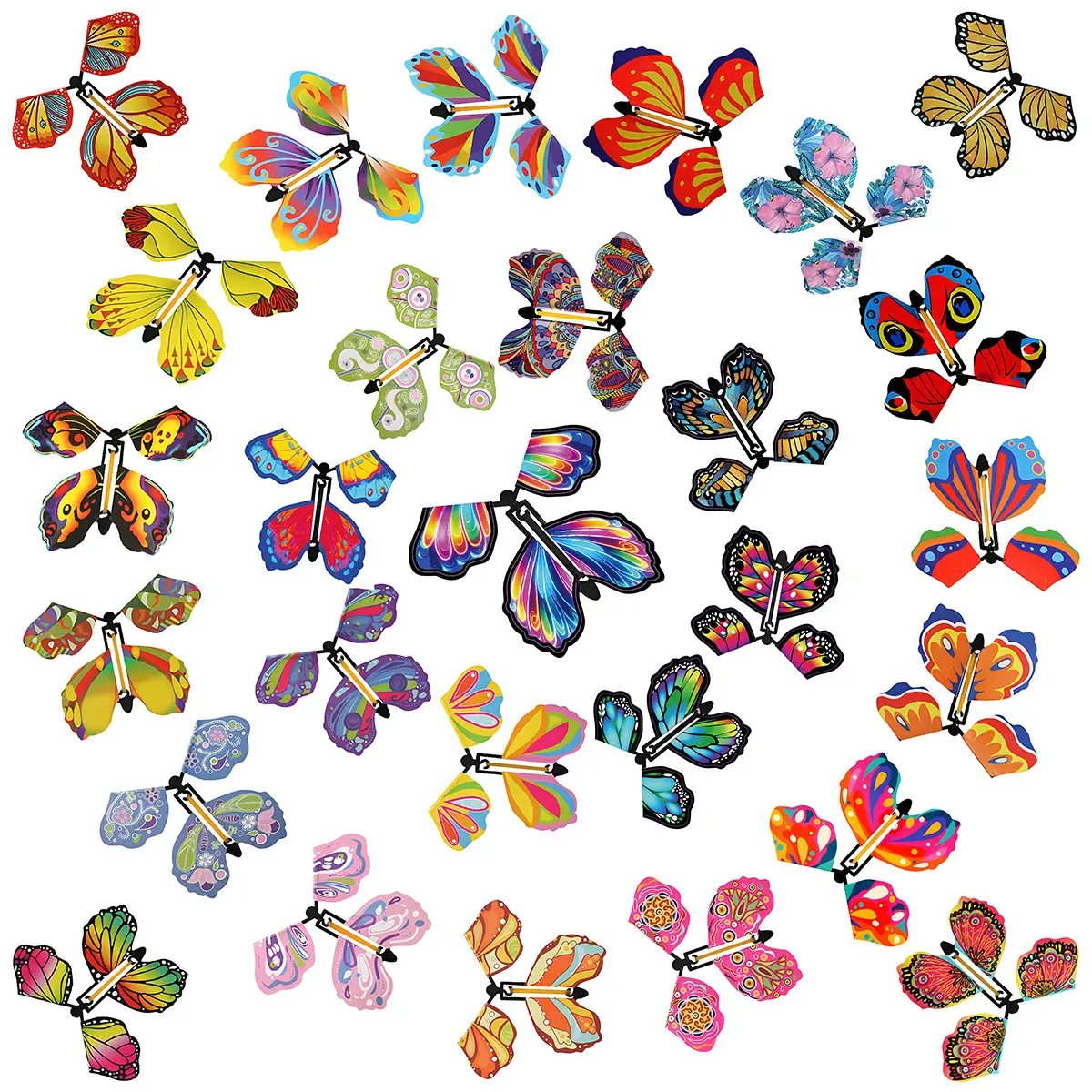1pc Flying Butterfly Magic Butterfly New Unique Bookmark Toy Gift Net Red Magic Prop