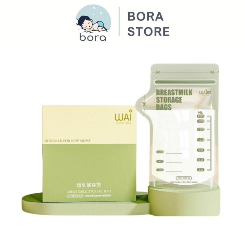 Túi trữ sữa WAI 100ml, 150ml, 200ml - hộp 30 túi 0