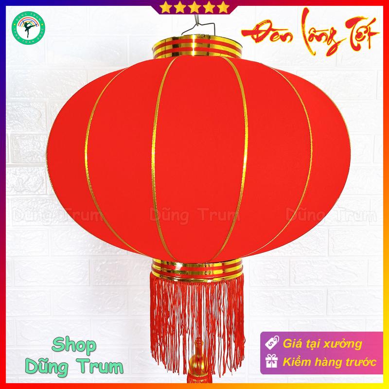 Đèn Lồng Trơn Trang Trí Vải Nhung treo Tết siêu đẹp đủ kích thước
