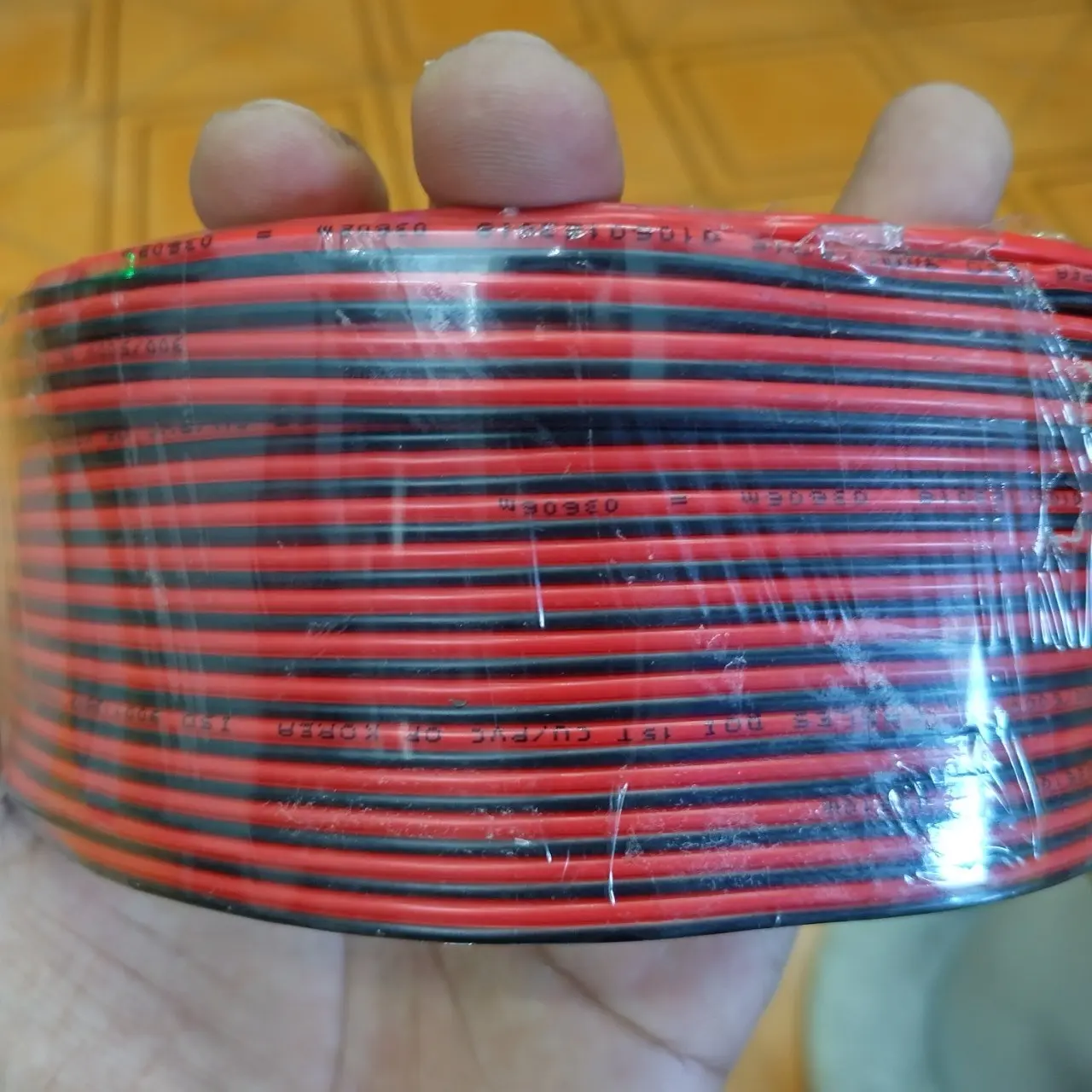 (10 mét) Dây điện đôi đỏ đen 15 tim (đồng 100%), dây điện đôi 2x 0.3 đi led, dây bóng kẹp bình 12V