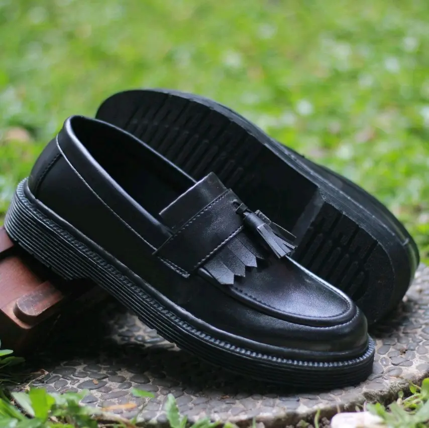 SEPATU SLIP ON KULIT PU SEPATU KERJA FORMAL KASUAL TERBARU ORIGINAL