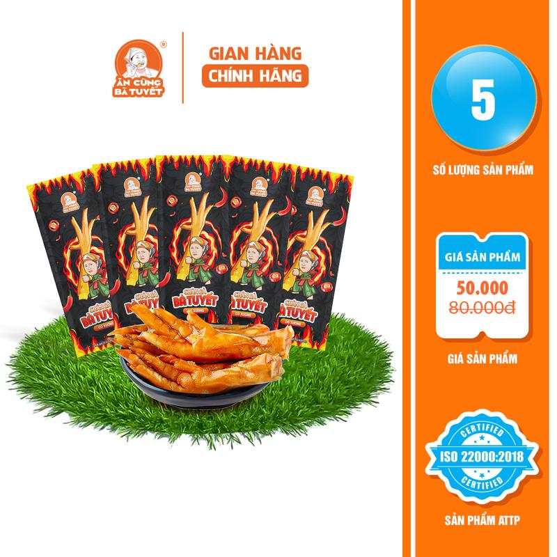 CHÂN GÀ TÊ CAY CÓ XƯƠNG  BÀ TUYẾT- ĐỒ ĂN VẶT -ĂN CÙNG BÀ TUYẾT