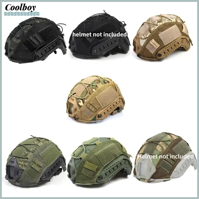 CB Camouflage Helmet Cover With Quick Adjustable Buckle Helmet Case Outdoor Equipment (Hell Not Included)