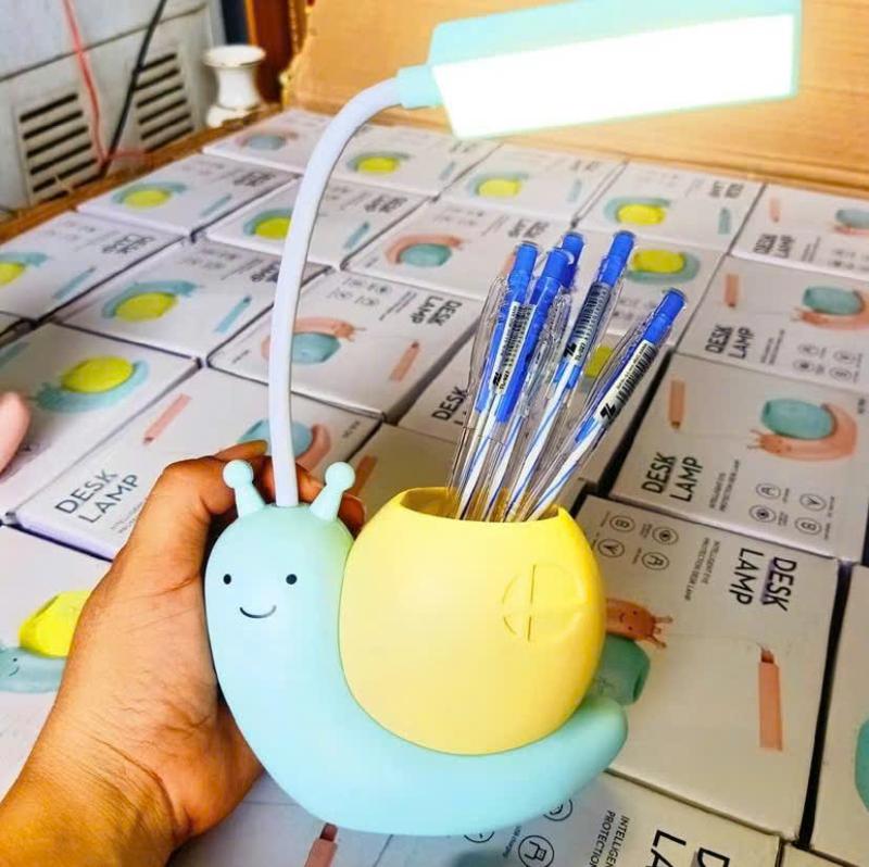 Đèn Bàn Học Ốc Sên Tích Điên, Chống Mỏi Mắt, Chống Cận Dễ Thương ,Đèn Led Có Hộp Đựng Bút Rất Tiện Lợi 6