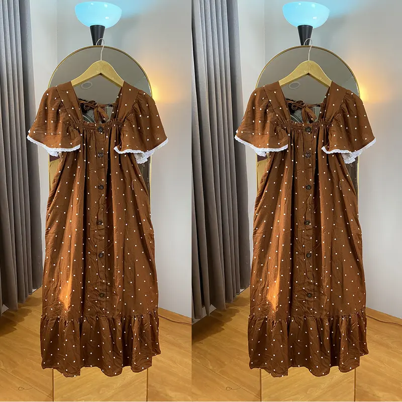 Geya Dress Daster Kekinian Busui Motif Bunga Rayon Viscose Kancing Cantik 8