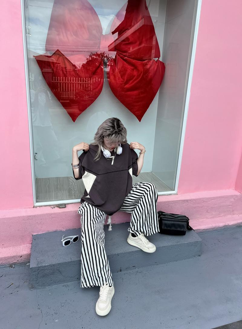 Product Introduction of Áo Phông boxy block core bóng đá retro thể thao phối màu jersey tay lỡ oversize form rộng unisex cặp đôi bóng chày px pandax polime Menswear Nam 21