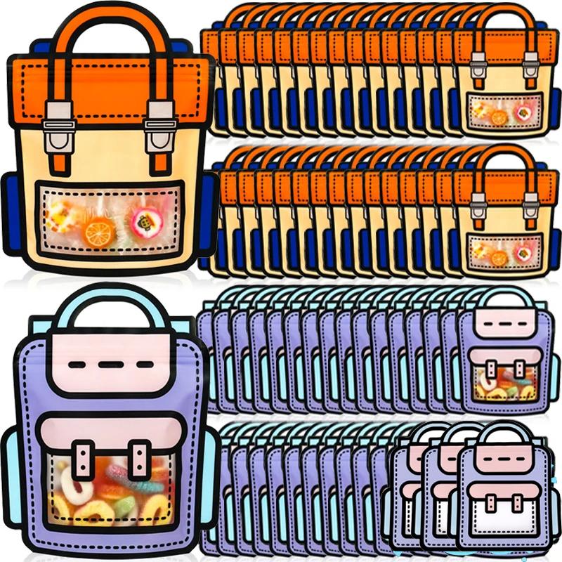 5/10pcs Cute Creative Backpack Bags Standing Candy Cookie Snack ...