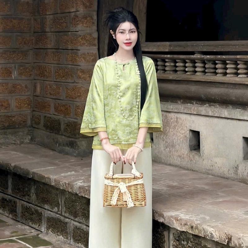 Set lam gấm phối tơ xinh cho nàng lễ chùa 3