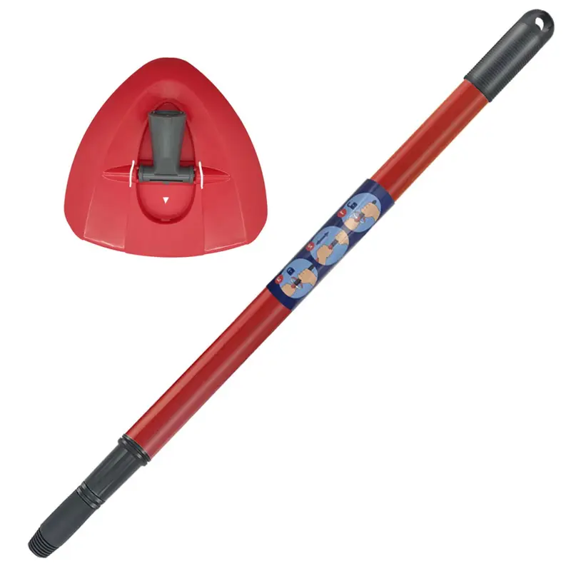 Triangle Base & Extendable Vileda Spin Mop Handle Compatible with O-cedar / Vileda Easywring 1-tank Spin,  Household Items,  Home Accessories, Cleaning Gadgets for Home, Cleaning Tool [without Bucket] 0