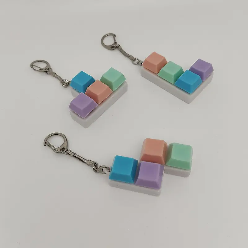 Cube Design Phone Chain, 1 Count Cute Keycap Keychain Phone Lanyard, Phone Strap for Women & Girls, Universal Fashion Phone Accessories for Phone Decoration 6