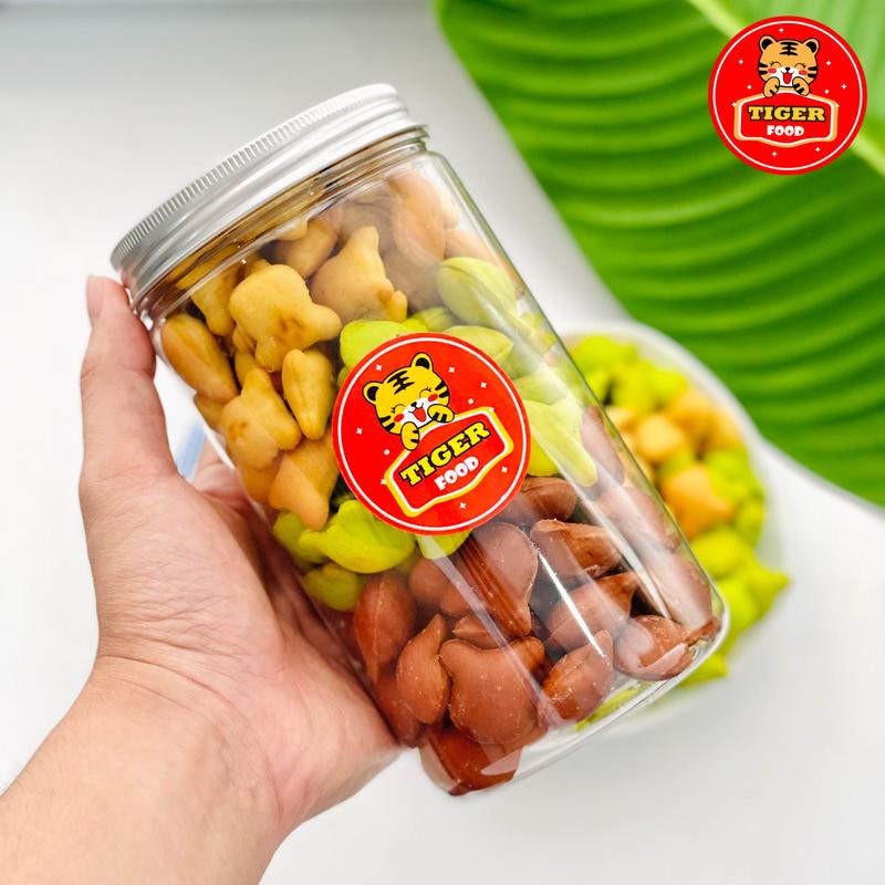 Bánh gấu nhân kem 3 vị - TIGER FOOD - Set bánh gấu 3 vị Socola - Matcha - Bơ ăn Siêu Ngon - ăn vặt Sài Gòn Snack Thức Ăn