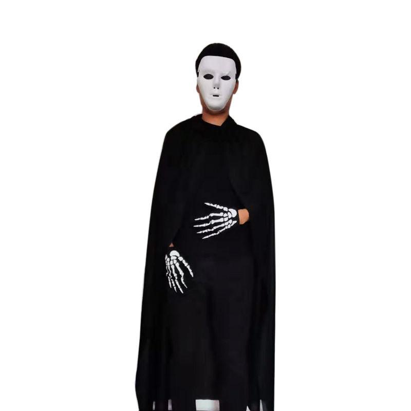 Product Introduction of 20.24 Million Halloween Party Adult and Children Cos Death Black Cloak Wizard Robe Sickle Mask Horror Cloak Clothing 19