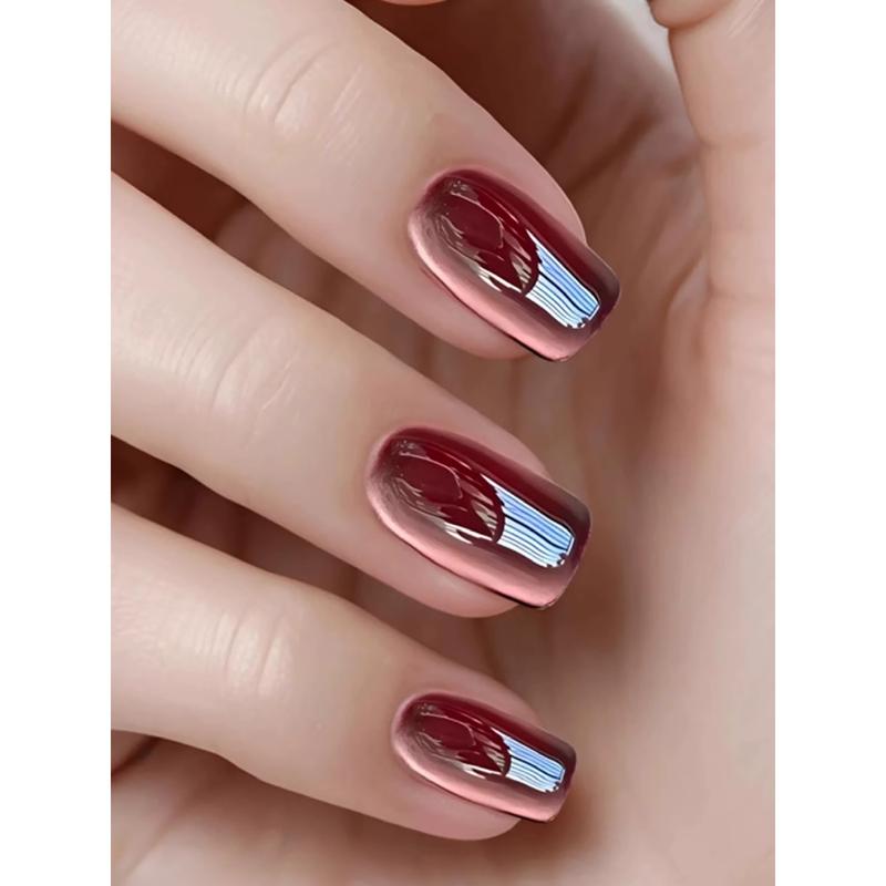 Sơn gel mắt mèo tango đỏ rực rỡ đam mê móng nghệ thuật UV Manicure [SK200] 4