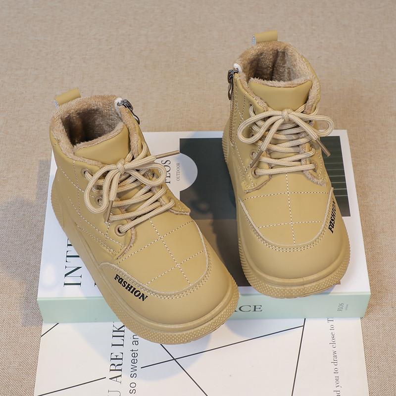 Product Introduction of 2024 Children Short Boots for Girls Boys Winter New Fashion Korean Style Soft Bottom Anti-slippery Casual Versatile Warm Shoes 7