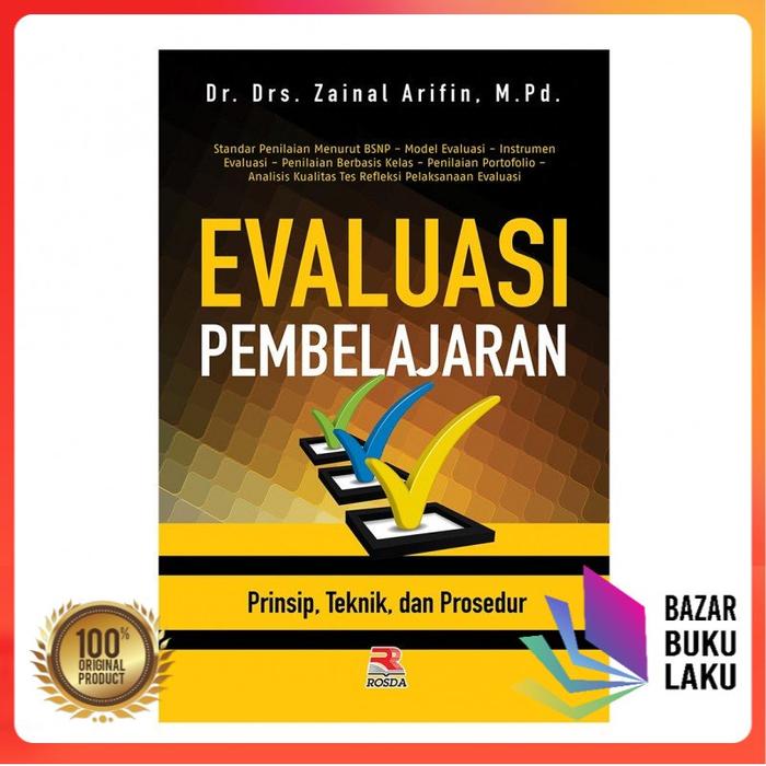Gambar Buku Original Evaluasi Pembelajaran Zainal Arifin dari bazarbukulaku Kota Yogyakarta Tokopedia