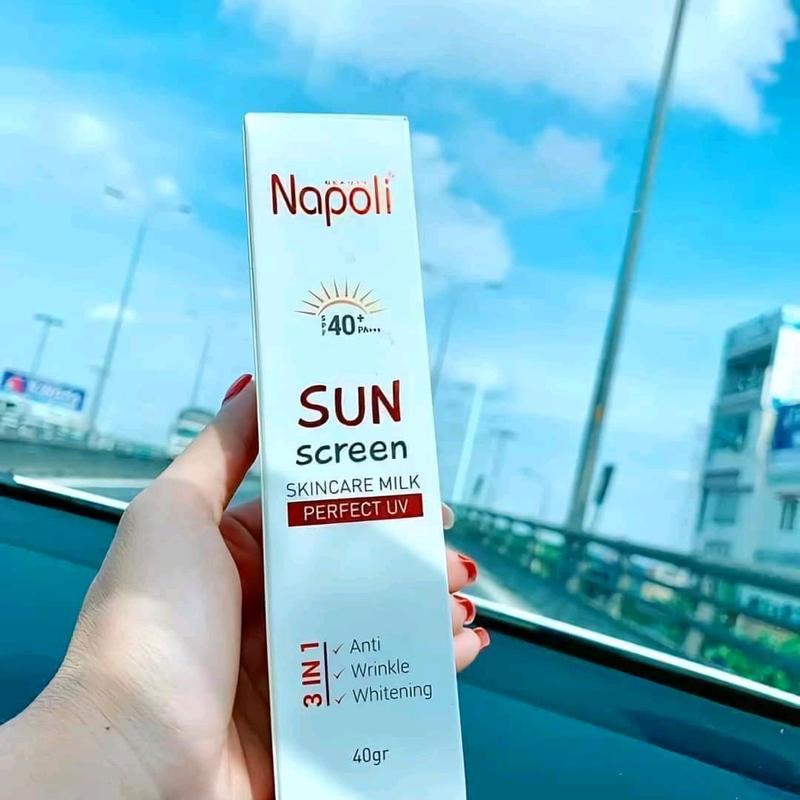 kem chống Nắng Phân tử Nước Napoli -   Nắng Napoli SPF40+PA+++ Dành Cho Da Mặt Sun Cream Skincare Sunscreen Chăm Sóc Da Làm Đẹp Da Nữ Dưỡng Ẩm Da Hải Âu Việt 3