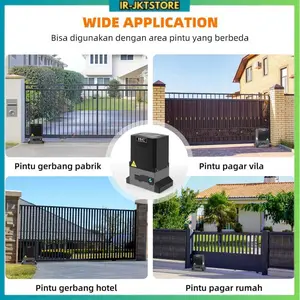 Mesin Gerbang Otomatis 1200kg – Automatic Sliding Gate Motor + Gear Rack Tambahan & Modul WiFi Smart Control