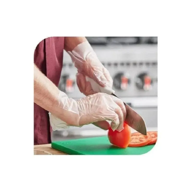 100/200/300 Easy-to-use Disposable Gloves - Disposable Food Preparation Gloves, Transparent, Suitable for Food Service, Cleaning, Food Processing, 7