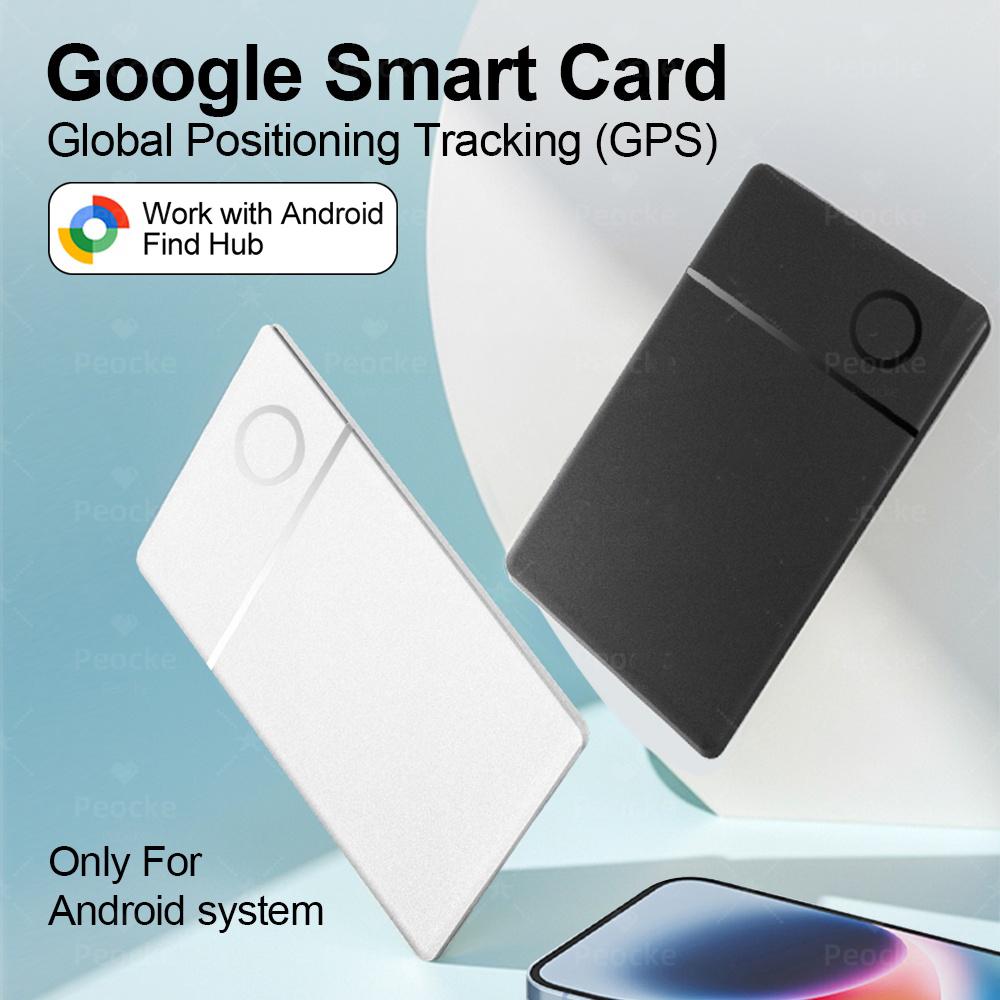 Wireless Rechargeable Wallet Tracker Card With Google Find Hub App GPS Smart Tag Locator For Android Anti Loss Message Reminder