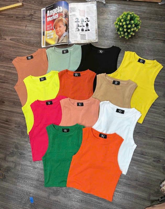 Áo BA LỖ Croptop Nữ BA LÕ NGƯỢC Trơn Ôm Body Chất co giãn , thấm hút, Áo Crotop Kiểu nữ ôm thun borip cotton mềm mát