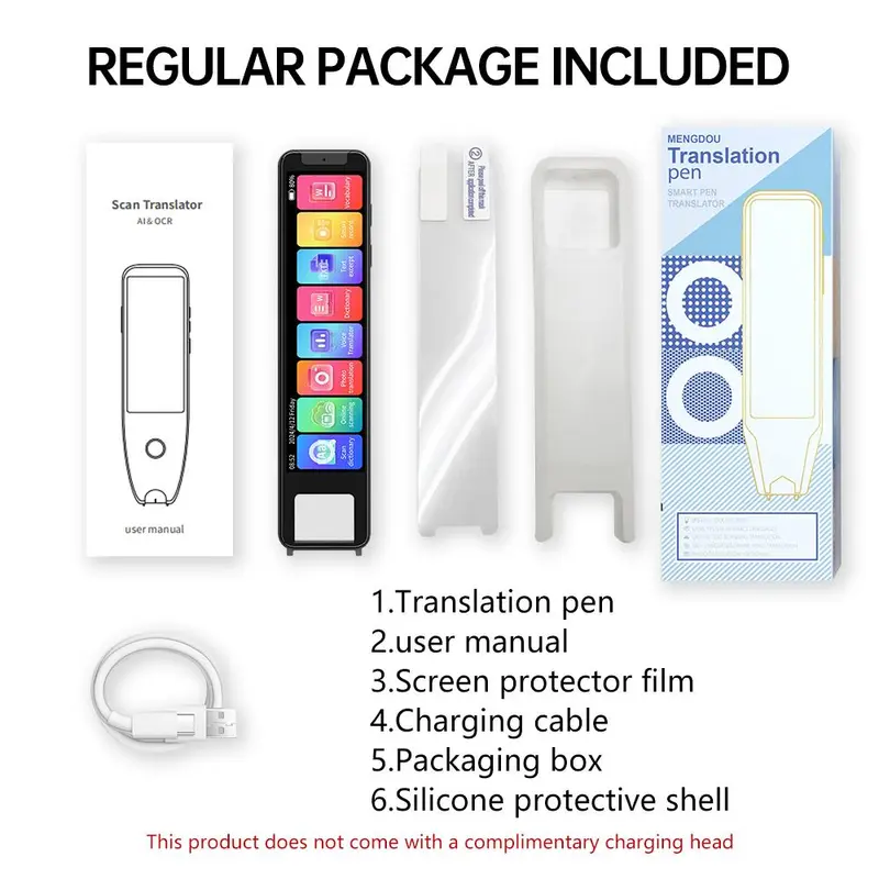 Intelligent Translation Pen, 1 Count Portable Multilingual Translation Pen, Offline Scanning Translation Pen, Voice Conversation Translation Pen, Photo Translation Pen 7