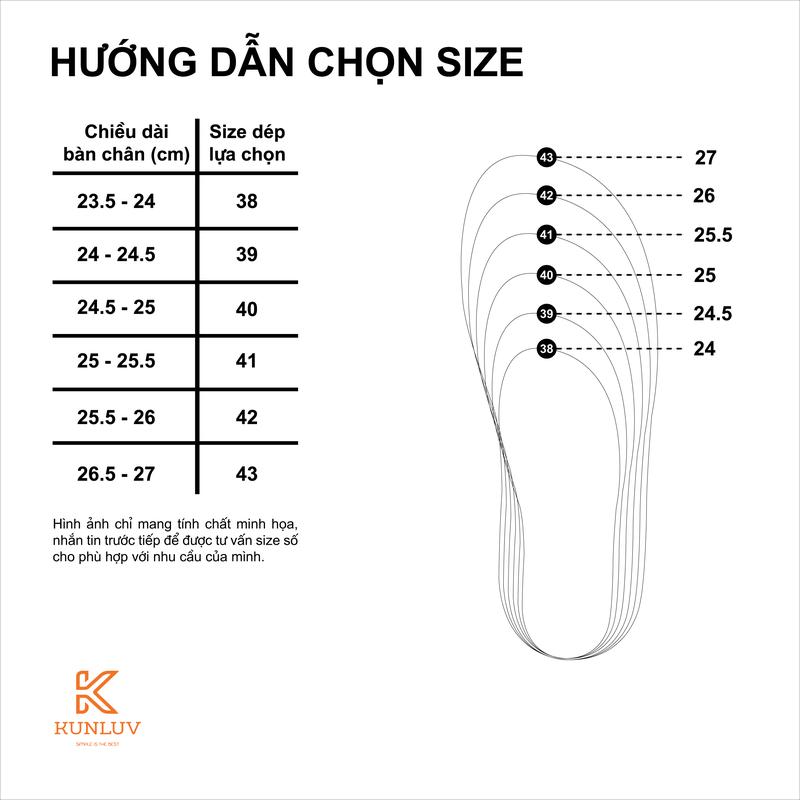 Dép Nam Kunluv Cao Cấp Quai Da Microfiber Chữ H, Hàng QC Full Box MS35 6