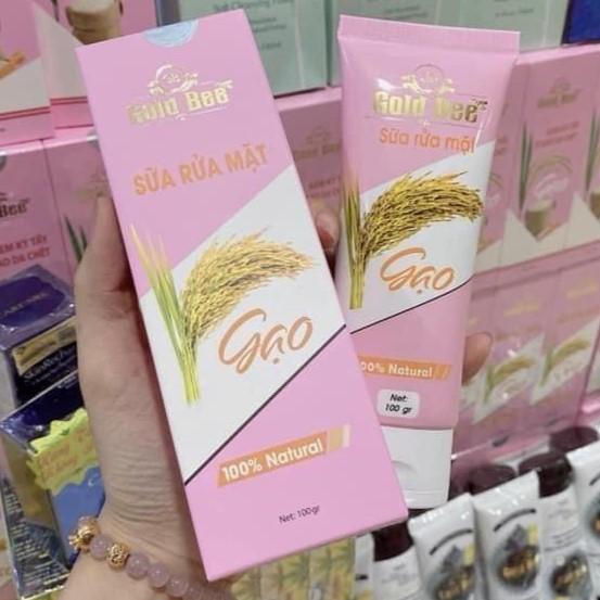 Sữa rửa mặt gạo hỗ trợ dưỡng da Gold Bee 100gr
