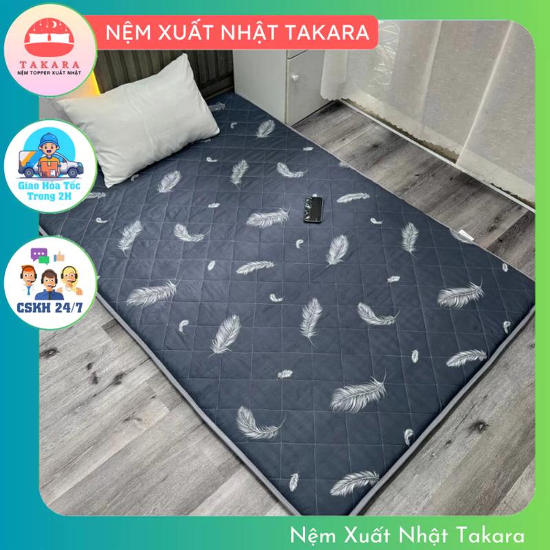 Nệm ngủ văn phòng gấp gọn tiện lợi êm ái nệm ký túc xá nệm đơn thảm ngủ văn phòng 1 người nằm 90x195cm - Thương hiệu TAKARA đủ màu thân thiện với làn da nem van đơn đủ màu - Nệm topper tấm Nệm trải sàn