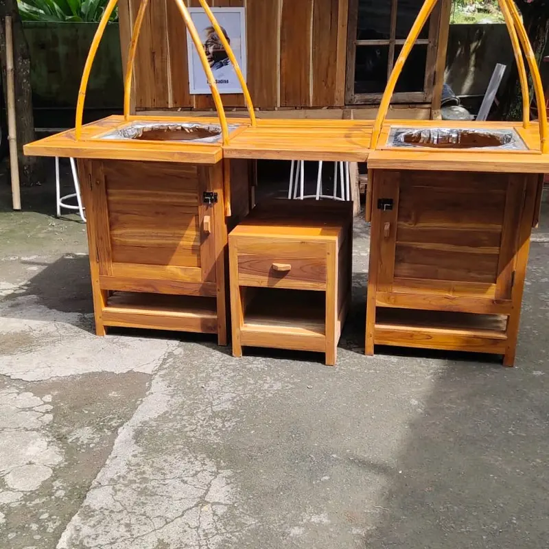 GEROBAK SOTO PIKUL, GULE,ADA TEMPAT DUDUK MULTIFUNGSI Kayu 7