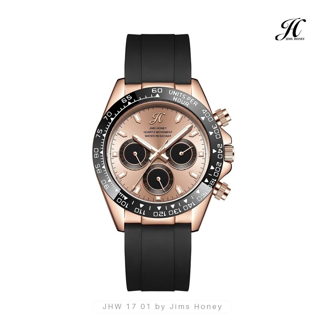 JIMS HONEY JAM TANGAN UNISEX JHW 17 (FREE BOX KAYU + BATERAI)