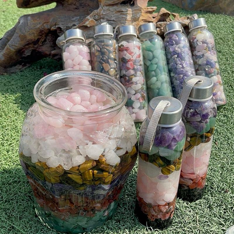 {1KG}Đá thạch anh vụn tự nhiên các màu - Đá trang trí nhà cửa các màu