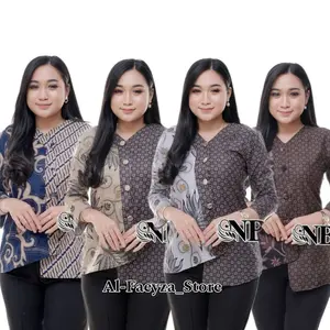 BAJU BATIK WANITA MODERN MONALISA GENES M,L,XL asli PEKALONGAN Atasan Panjang