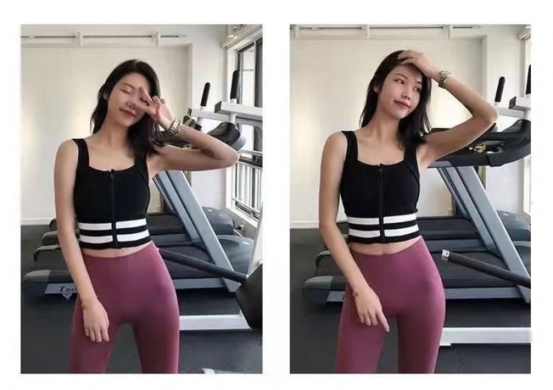 Product Introduction of Áo Ngực Thể Thao, Dành Cho Nữ, Chống Sốc, Thích Hợp Chạy Bộ, Thể Dục Và Yoga, Kiểu Áo Vest, Có Thể Mặc Ngoài Áo Ngực, Khóa Kéo Trước 10