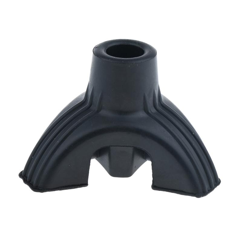 Black Tripod Anti Slip Rubber Replacement  Cane Stick Crutches 5/8 inch 3/4 inch 2