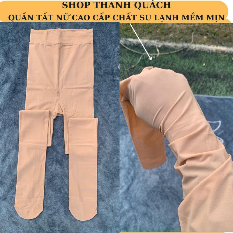 Quần tất nữ da giữ nhiệt che khuyết điểm chất su lạnh mềm mịn thon gọn siêu dai