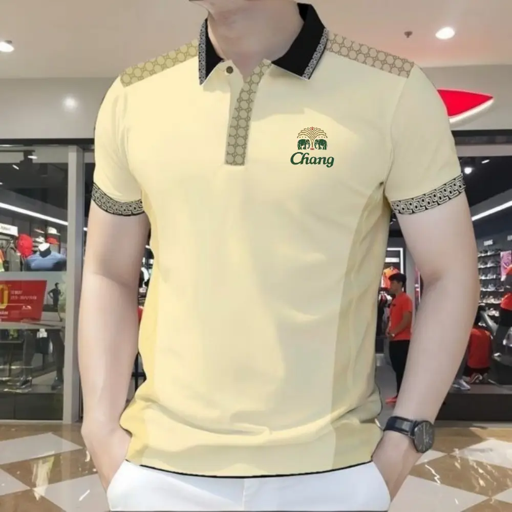 Áo Polo Nam Thường Ngày Công Sở, Phong Cách Cổ Điển Hàn Quốc, Chất Lượng Cao Cấp, Áo Thun Thanh Lịch, Được Làm Bằng Vật Liệu Cao Cấp, Thoải Mái, Thoáng Khí, Nhanh Khô, Có Cỡ S-4XL thông thường áo thun cơ bản Ngắn Tay Shirt Cộc Tay Menswear