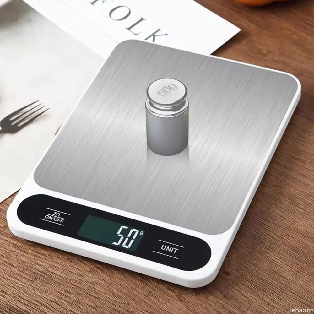 Portable 5/10kg 1g Digital Scale High Precision Smart Coffee Scale Multi-unit Conversion LCD Display Electronic Scale