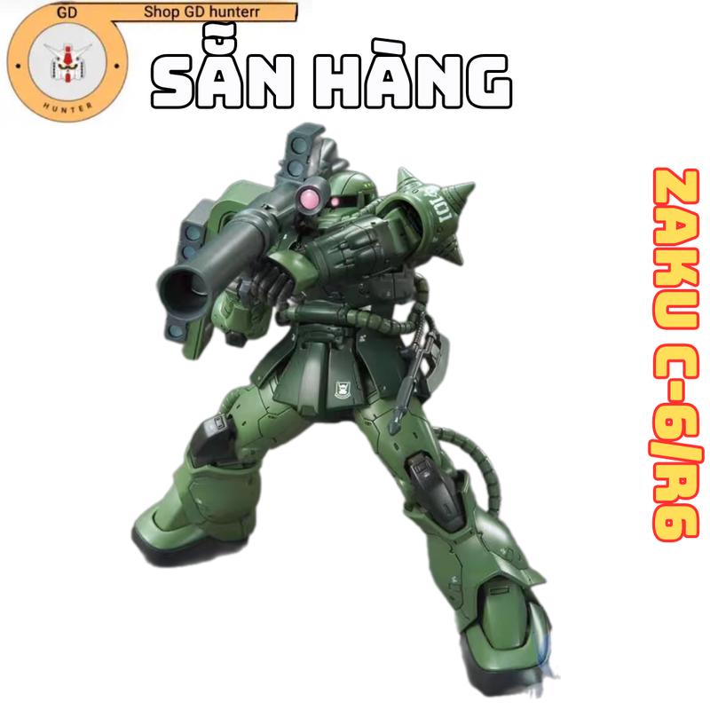 SẲN HÀNG Mô Hình Lắp Ráp gundam HG 1 144 GTO Zaku II Loại Zaku C-6 R6 màu xanh lá cây tặng base và decal