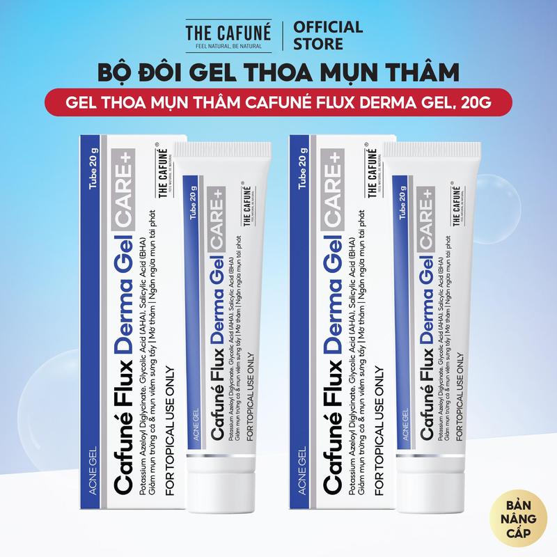 Bộ Đôi 2 Tuýt Gel Mụn Thâm Bản Nâng Cấp Cafuné Flux Derma Gel 20ml TCF Skincare Làm Đẹp Da